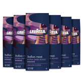 Lavazza Italian Roast ground coffee for bold drip brews.