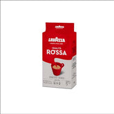 Lavazza Qualita Rossa brick packaging highlights tradition and freshness for espresso lovers.