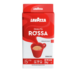 Lavazza Qualità Rossa coffee pack for everyday espresso and drip brewing.
