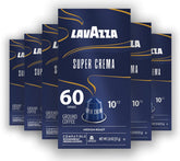 Lavazza Super Crema aluminum capsules for Nespresso Original in compact packaging.