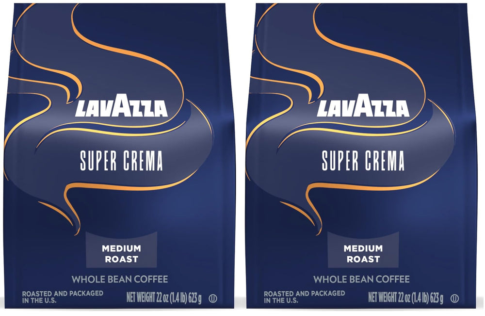 Lavazza Super Crema beans close-up for bold espresso