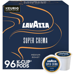Lavazza Super Crema box 96-count ready for quick espresso