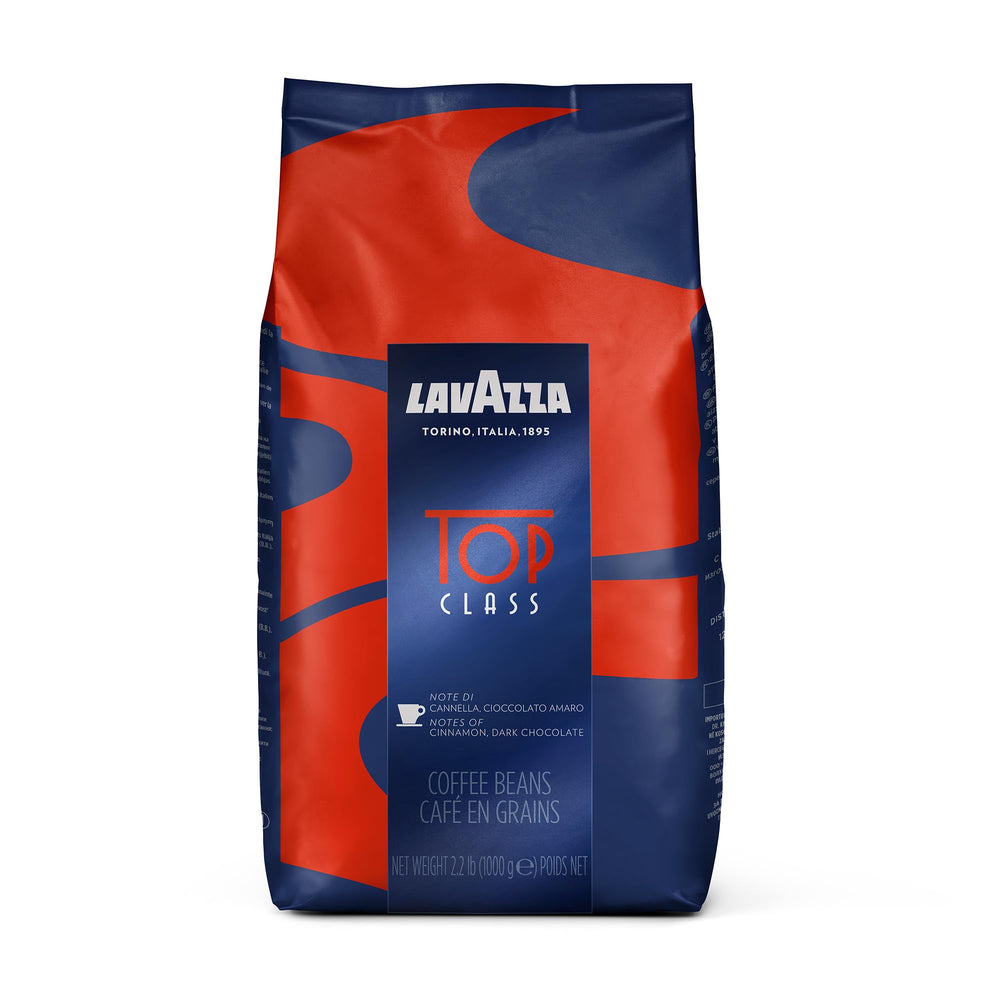 Lavazza Top Class whole beans for a balanced espresso roast.