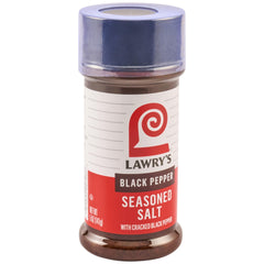 Lawry's Black Pepper Seasoned Salt 5oz bottle for richer everyday flavor in cooking.