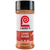 Lawry’s Casero Carne Asada Seasoning bottle front highlights authentic Mexican flavor for grilling.