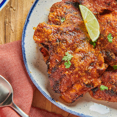 Lawry's Casero Chili Powder sprinkled during browning meat for depth.