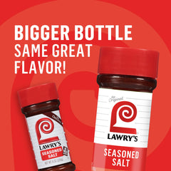 Lawry's Casero Seasoned Salt on burgers, imagining flavorful ground beef mix.