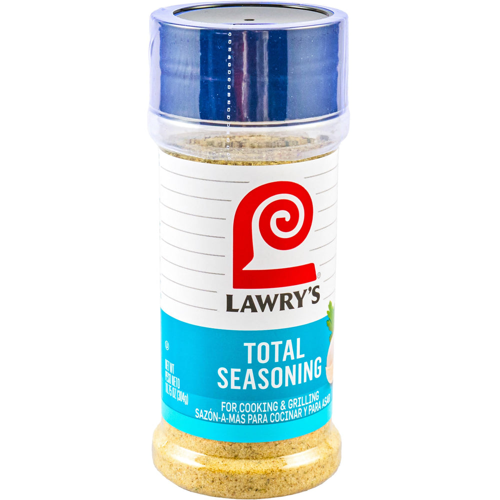 Lawry's Casero Total Seasoning jar close-up for everyday cooking flavor