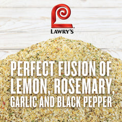 Lawry's Garlic, Rosemary and Lemon Rub on chicken delivers bright herbal aroma.