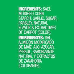 Lawry's garlic salt with parsley on salads and tomatoes for fresh flavor