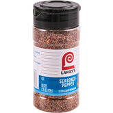 Lawry's Seasoned Pepper: cracked black pepper texture for robust flavor.