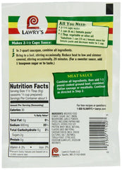 Lawry's Original Style packaging shows the five-pack for convenient meals.