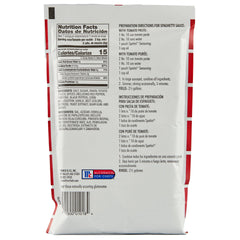 Lawry's Spatini spice blend ingredients featuring black pepper, garlic and turmeric