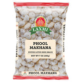 Laxmi Ful Phool Makhana packaging in 200 g pack for convenient fasting snacking