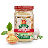 Laxmi Ginger Garlic Paste jar close-up highlighting fresh flavor for home cooking