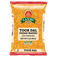 Laxmi Toor Dal bag front: bright yellow split peas ideal for dal curries