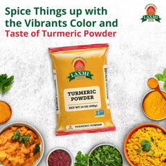 Laxmi Turmeric Powder deep orange-yellow color brightens recipes
