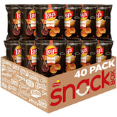 Lay's Barbecue Chips bag front 40-pack highlighting easy party snack