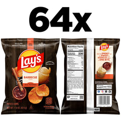 Bulk Lay's Barbecue chips pack displayed for value and sharing at gatherings.