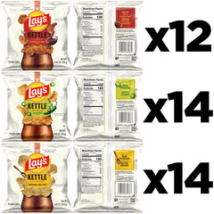 Lay's Mesquite BBQ Kettle Cooked chips bag with smoky, tangy profile.