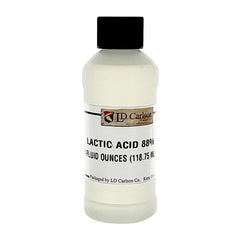 LD Carlson Lactic Acid 88% solution label shows brewing concentration.