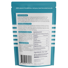 Le Marinier Baja Mineral Sea Salt crystal close-up highlights natural mineral richness.