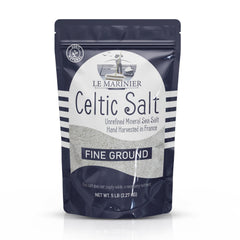 Le Marinier Celtic Salt bottle with fine crystals and mineral richness for seasoning