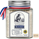 Le Saliculteur de Guerande grey sea salt jar preserves Celtic harvest flavor with PGI certification.