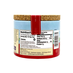 Cork-topped ceramic jar by Le Saunier De Camargue preserves freshness