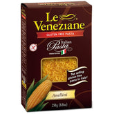 Le Veneziane Anellini pasta pack, a gluten-free corn pasta option for family meals