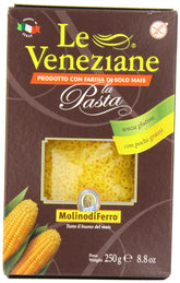 Le Veneziane Anellini Pastina gluten-free four-pack pack shot ideal for quick meals