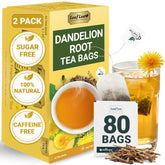 LeafLea dandelion tea bags in stylish packaging for fresh, convenient tea moments.