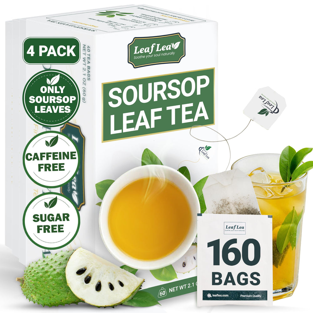 LeafLea Soursop Tea Bag with calming aroma for morning ritual.