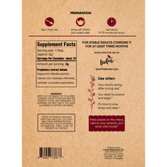 Leckar Keep Calm loose leaf tea close-up, organic blend for relaxation