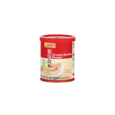 Lee Kum Kee Chicken Bouillon Powder bottle pour delivers rich chicken flavor to soups.