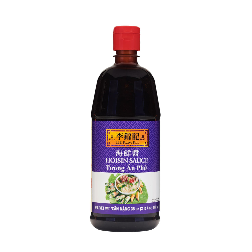 Lee Kum Kee Hoisin Sauce bottle top view for rich glaze ideas