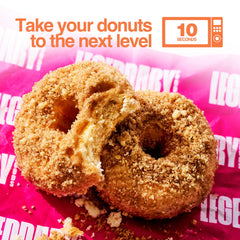 Legendary Foods Protein Donuts microwave-ready for warm glaze.