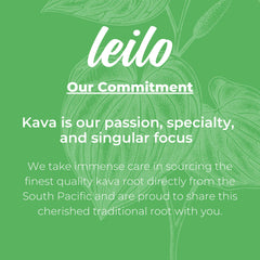LEILO kava root South Pacific image highlights plant-based relaxation