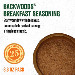 Close-up: LEM Backwoods Seasoning mixed with meat to a tacky texture
