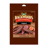 LEM Backwoods Original Jerky Seasoning pack ready for marinating strips with bold flavor