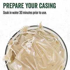 LEM clear fibrous casings in oven cooking for even temperature.