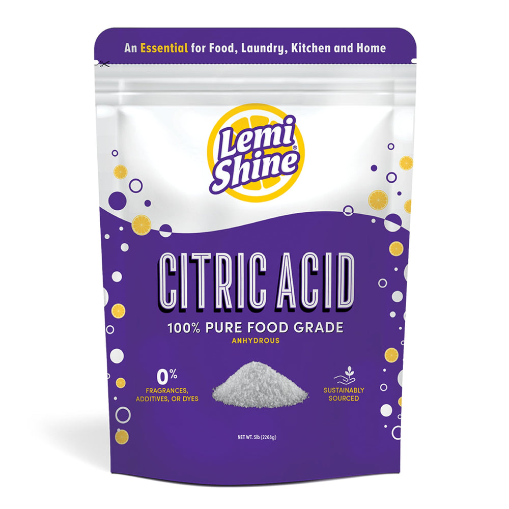 Lemi Shine citric acid powder 5lb bag for versatile kitchen use