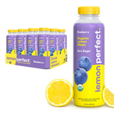 Lemon Perfect blueberry bottle pour highlights refreshing zero-sugar hydration