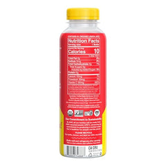 Lemon Perfect Watermelon bottle back highlights organic ingredients and certifications