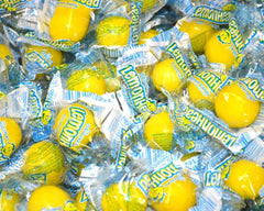 LEMONHEADS bulk 5 lb bag; tangy lemon candy for parties and gifting.