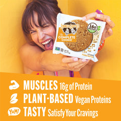 Lenny & Larry's Complete Cookie ingredient panel highlighting vegan protein.
