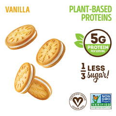 Lenny & Larry's Complete Cremes Vanilla ingredients, showcasing plant-based protein.