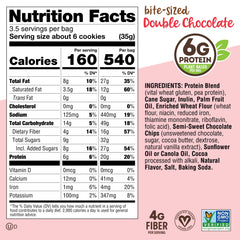 Lenny & Larry's Complete Crunchy Cookie plant protein 20g label in focus, convenient fueling