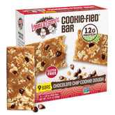 Lenny & Larry's Cookie-fied Bar chocolate chip cookie dough – protein-packed snack.