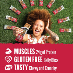 Lenny & Larry's Cookie-fied BIG BAR vegan gluten-free label on packaging, a convenient plant-based option